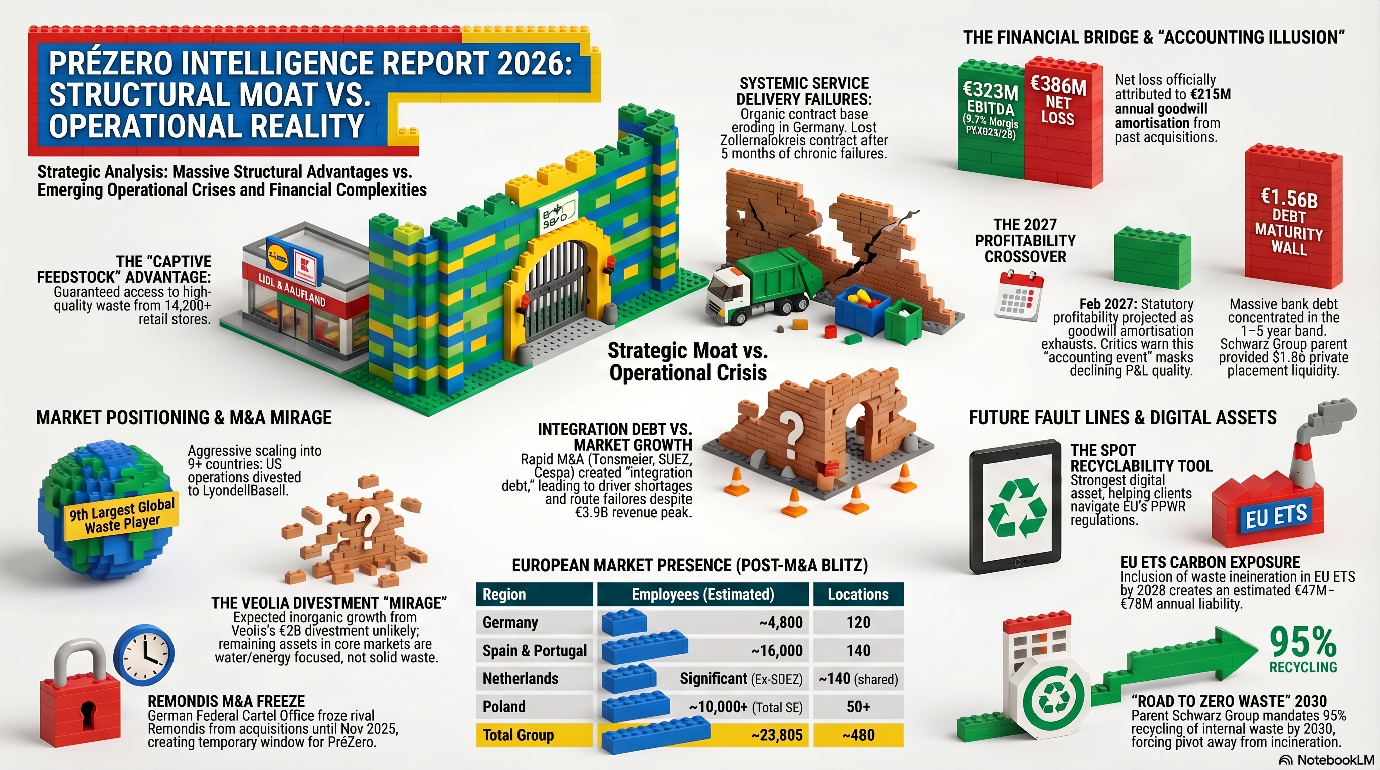 PréZero Intelligence Infographic — Strategic Moat vs Operational Reality
